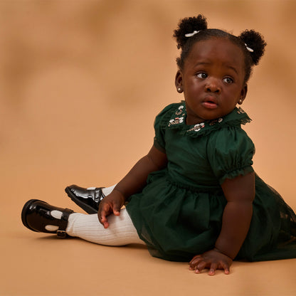 Luna Black Patent Girls Kids Shoe