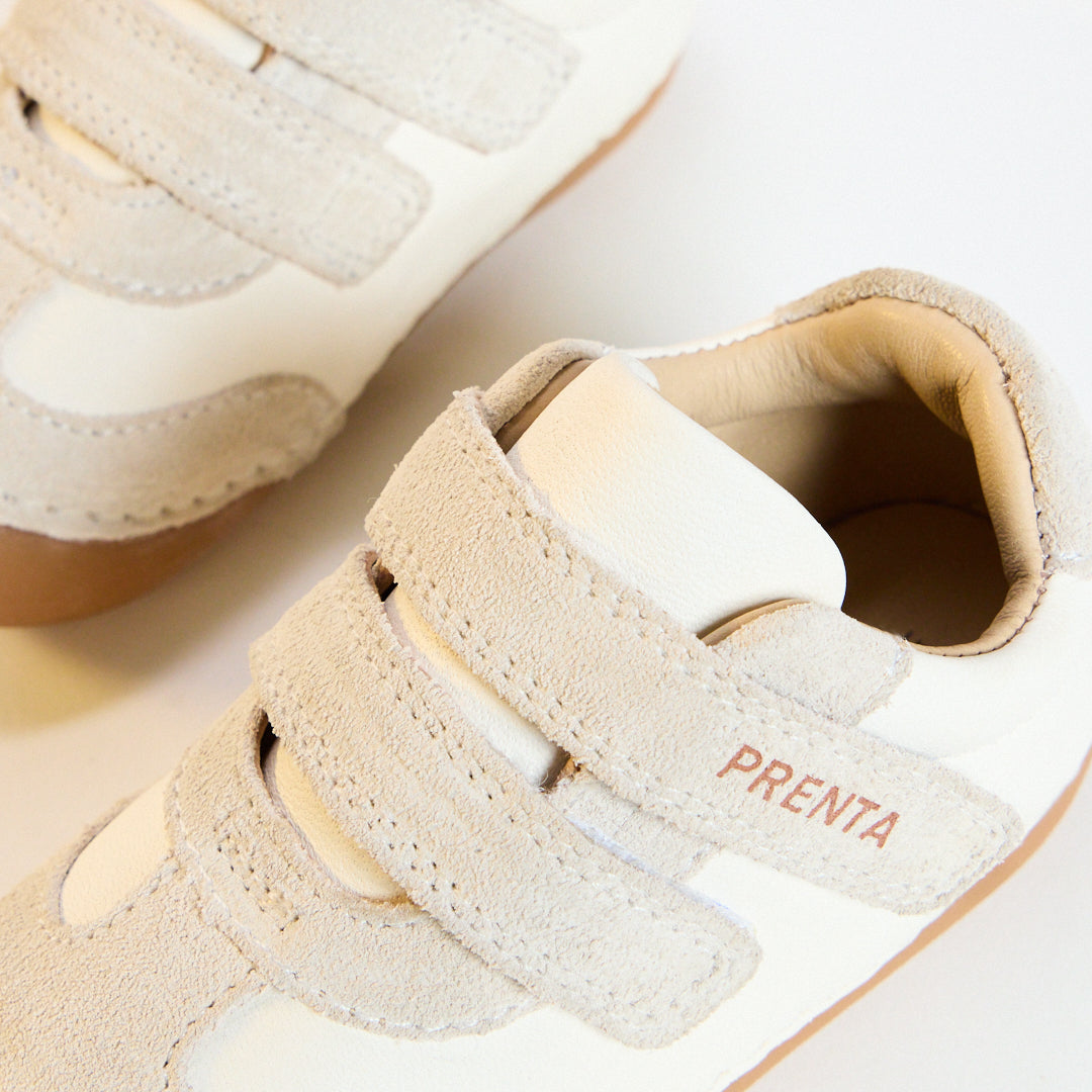 Rocket White Leather First Walker Trainer
