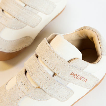 Rocket White Leather First Walker Trainer