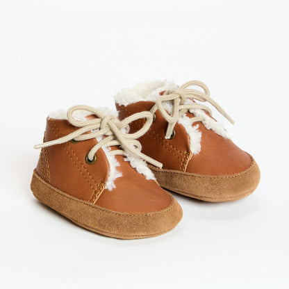 Alba Tan Leather Soft Sole Bootie