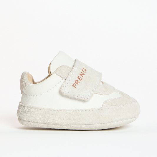 Nova White Leather Soft Sole Trainer