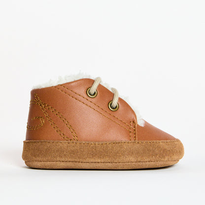 Alba Tan Leather Soft Sole Bootie