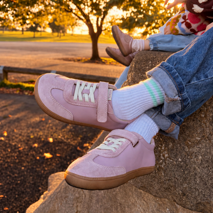 Kai Dusty Pink Leather Pre-School Barefoot Trainer
