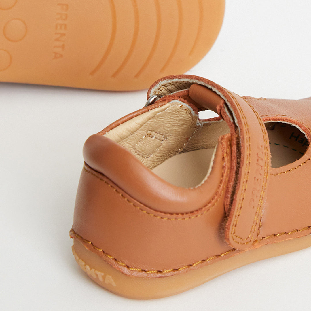 Atlas Tan Leather First Walker Shoe