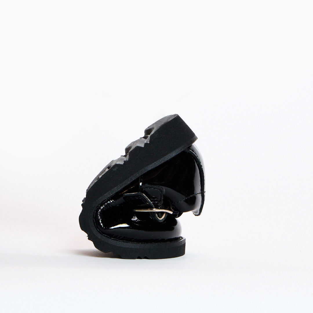 Luna Black Patent Girls Kids Shoe