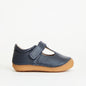 Atlas Navy Leather First Walker Shoe