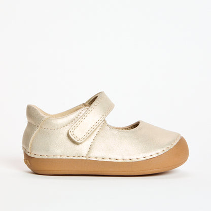 Astra Champagne Shimmer Leather First Walker Mary-Jane
