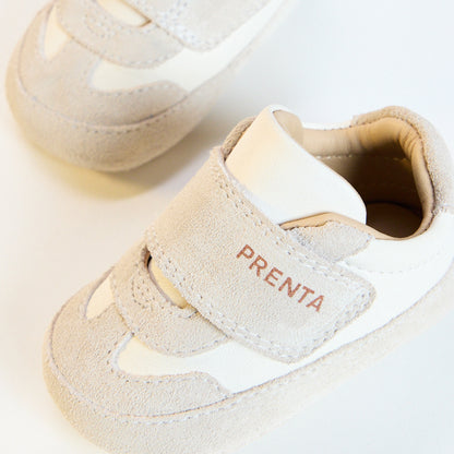 Nova White Leather Soft Sole Trainer