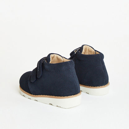 Orion Navy Suede Kids Boot