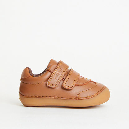 Rocket Tan Leather First Walker Trainer