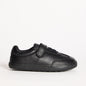 Kai Black Leather Pre-School Barefoot School Shoe