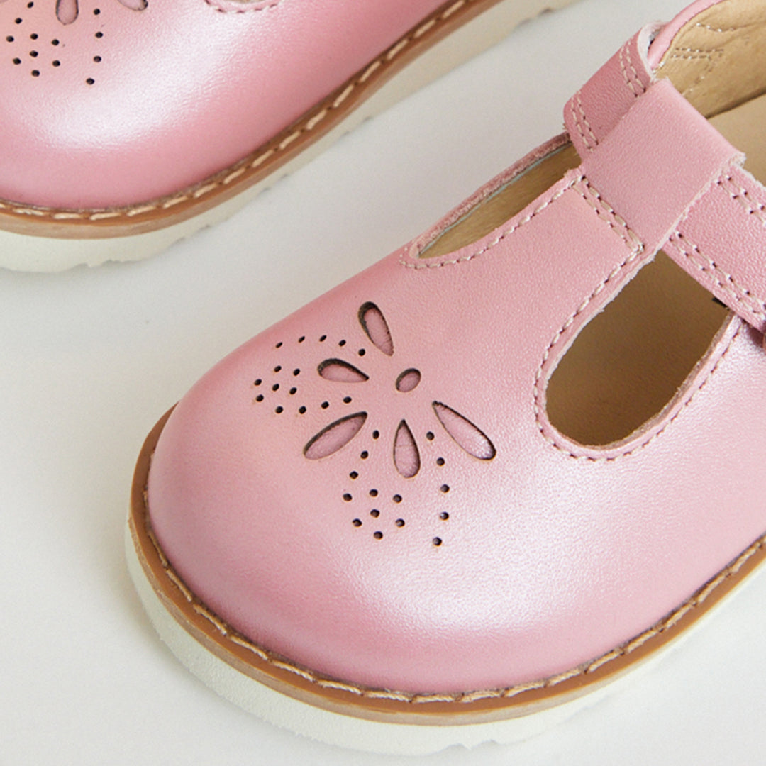 Luna Pink Metallic Girls Kids Shoe