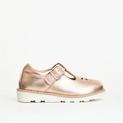 Luna Rose Gold Metallic Girls Kids Shoe