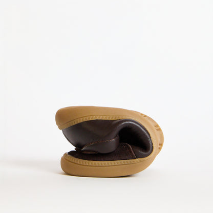 Kai Chocolate Leather Pre-School Barefoot Trainer