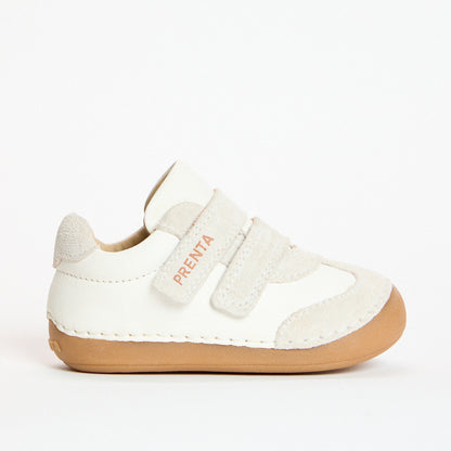Rocket White Leather First Walker Trainer