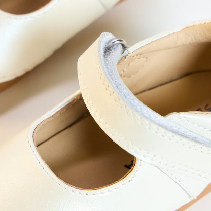 Astra Pearl White Leather First Walker Mary-Jane