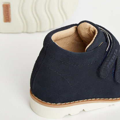 Orion Navy Suede Kids Boot