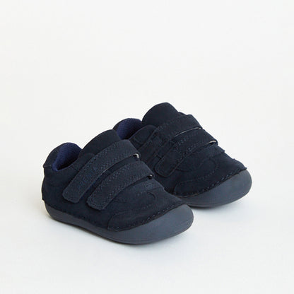 Rocket Navy Suede First Walker Trainer
