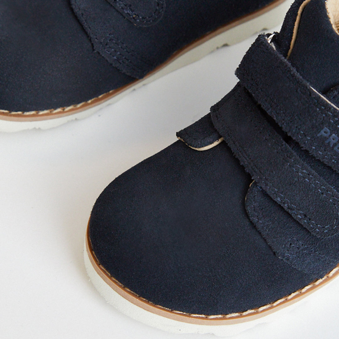 Orion Navy Suede Kids Boot