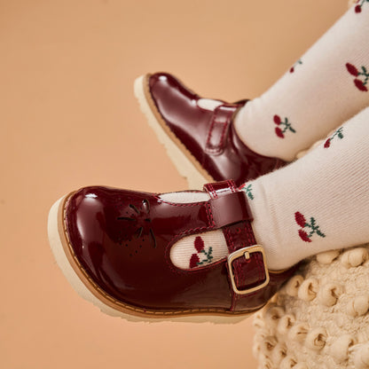 Luna Red Patent Girls Kids Shoe