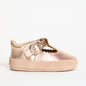 Zora Rose Gold Metallic Soft Sole T-Bar