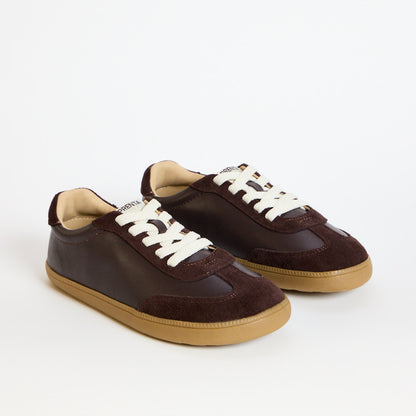 Kai Chocolate Leather Juniors Barefoot Trainer