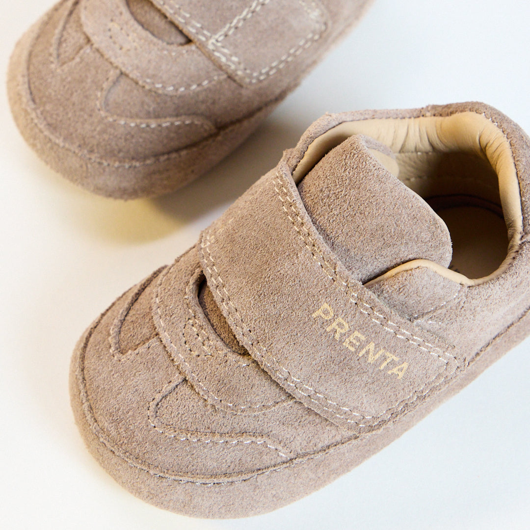 Nova Mushroom Suede Soft Sole Trainer