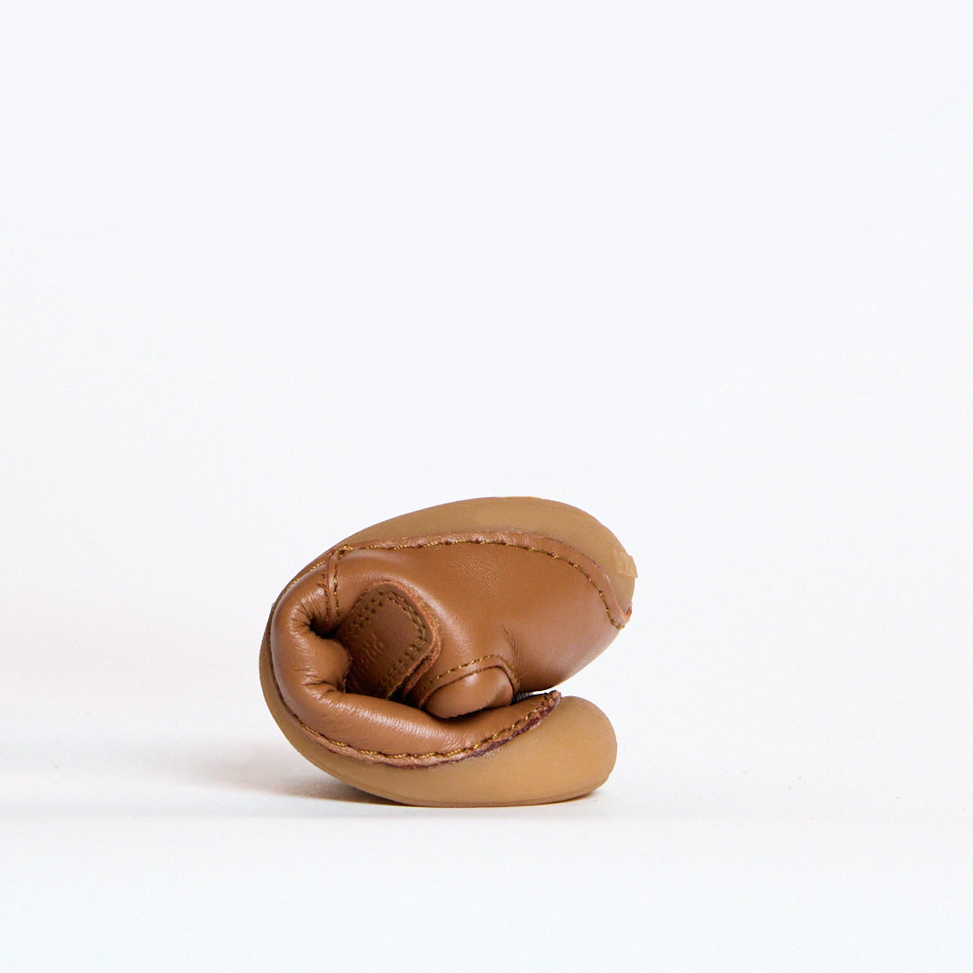 Atlas Tan Leather First Walker Shoe