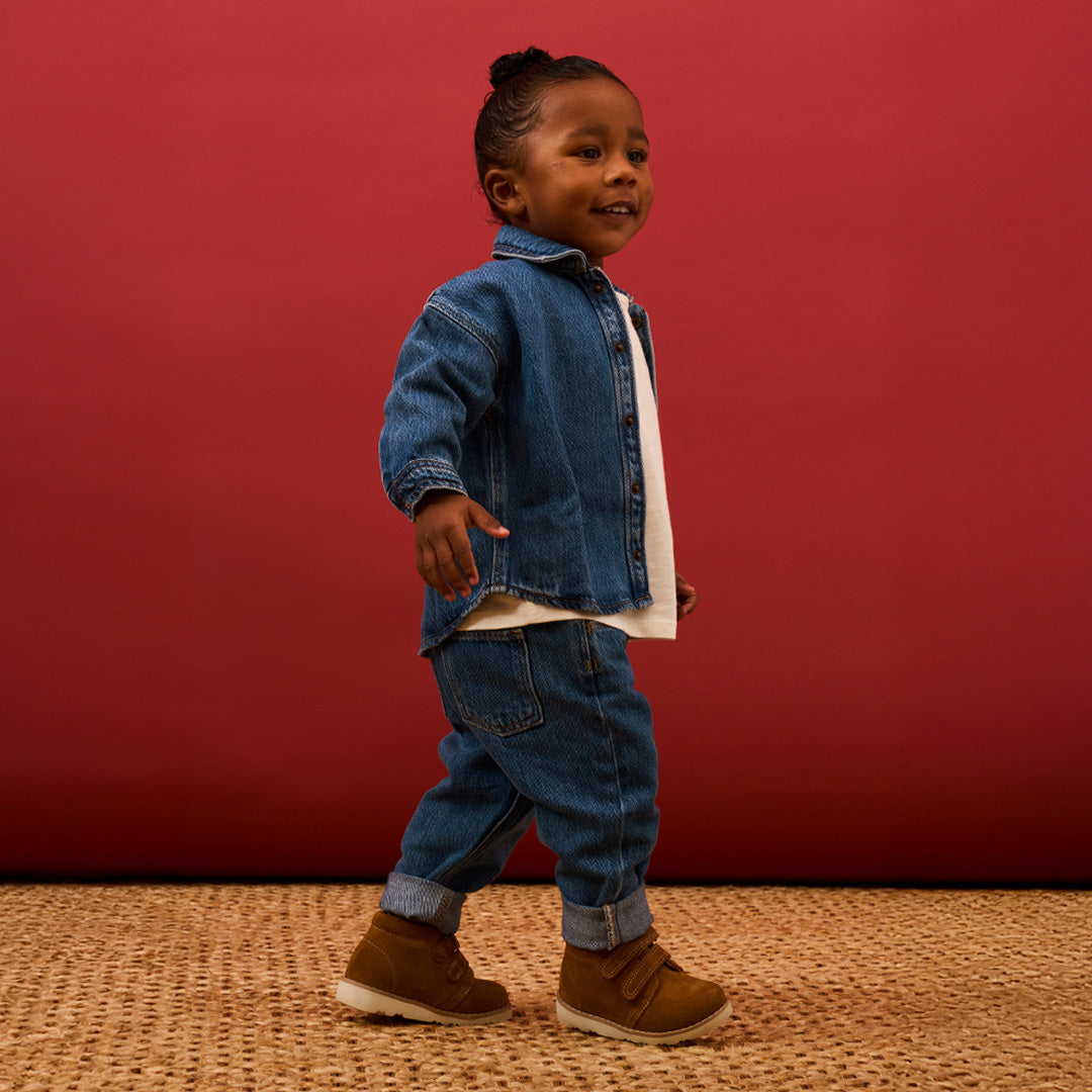 Orion Tan Suede Kids Boot