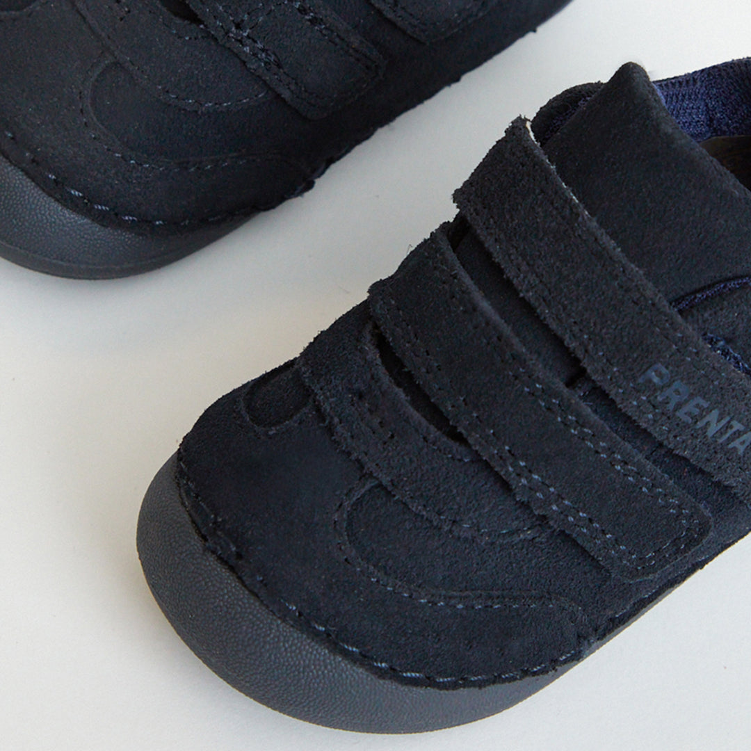 Rocket Navy Suede First Walker Trainer