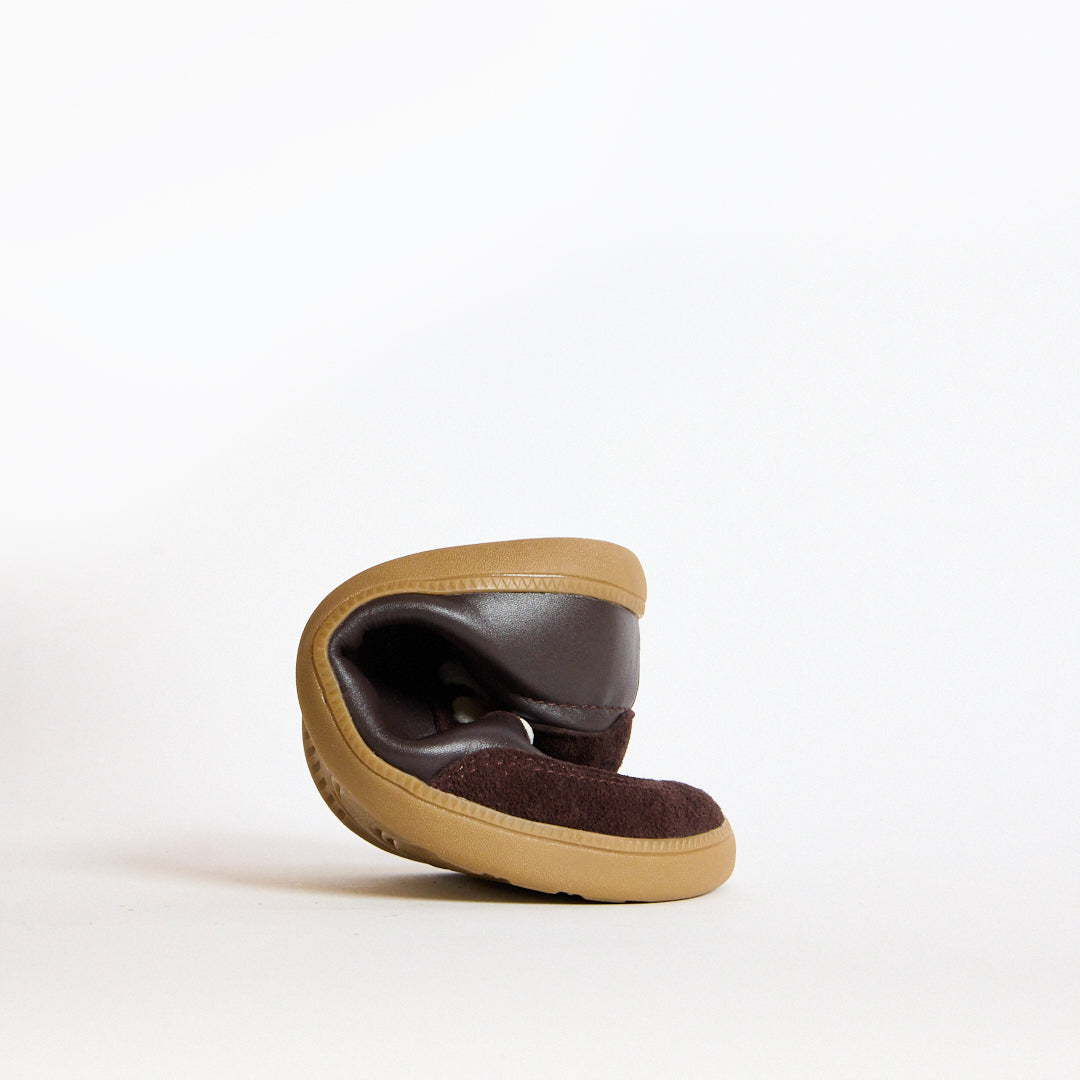 Kai Chocolate Leather Juniors Barefoot Trainer