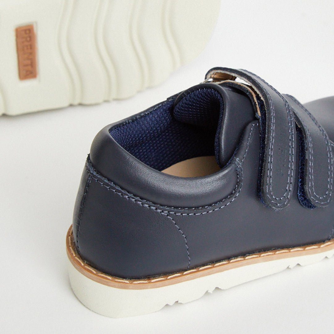 Comet Navy Leather Boys Kids Shoe