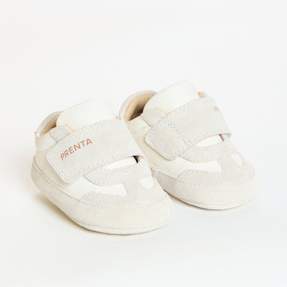 Nova White Leather Soft Sole Trainer