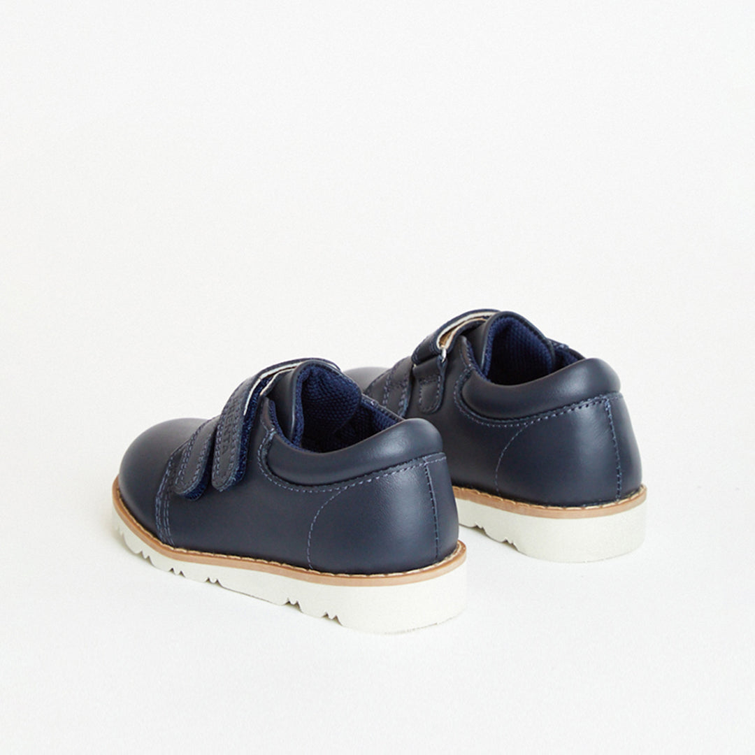 Comet Navy Leather Boys Kids Shoe