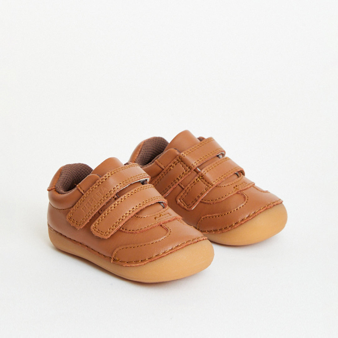 Rocket Tan Leather First Walker Trainer