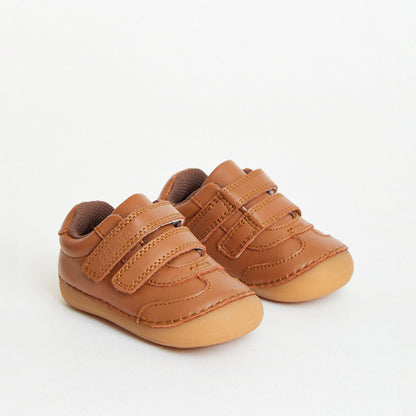 Rocket Tan Leather First Walker Trainer