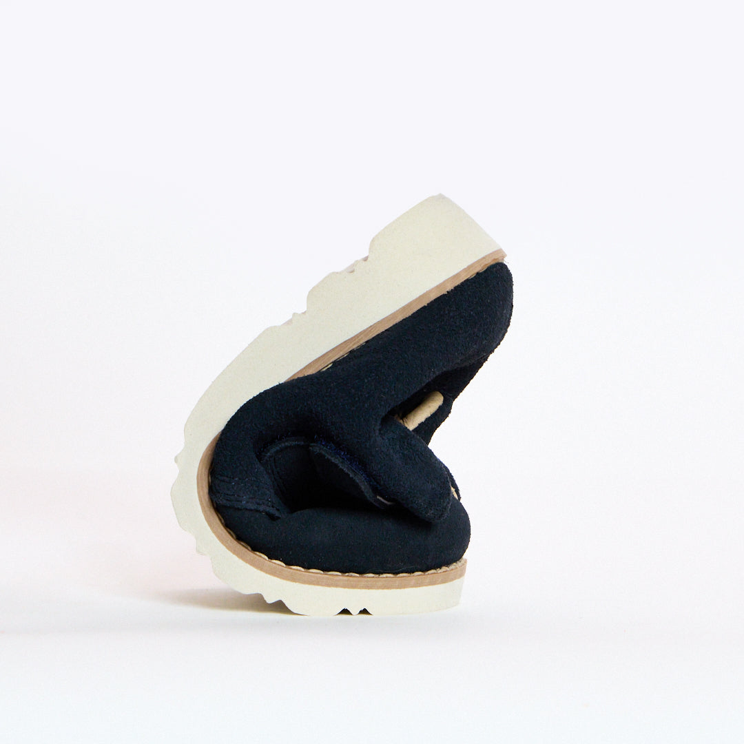 Orion Navy Suede Kids Boot
