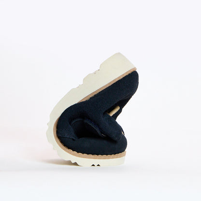 Orion Navy Suede Kids Boot