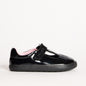 Sky Bloom Black Patent Kids Barefoot T-Bar School Shoe