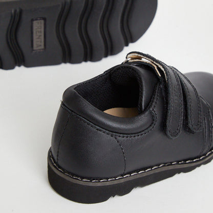 Comet Black Leather Boys Kids Shoe