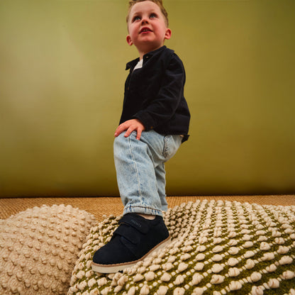Comet Navy Suede Boys Kids Shoe