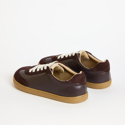 Kai Chocolate Leather Juniors Barefoot Trainer