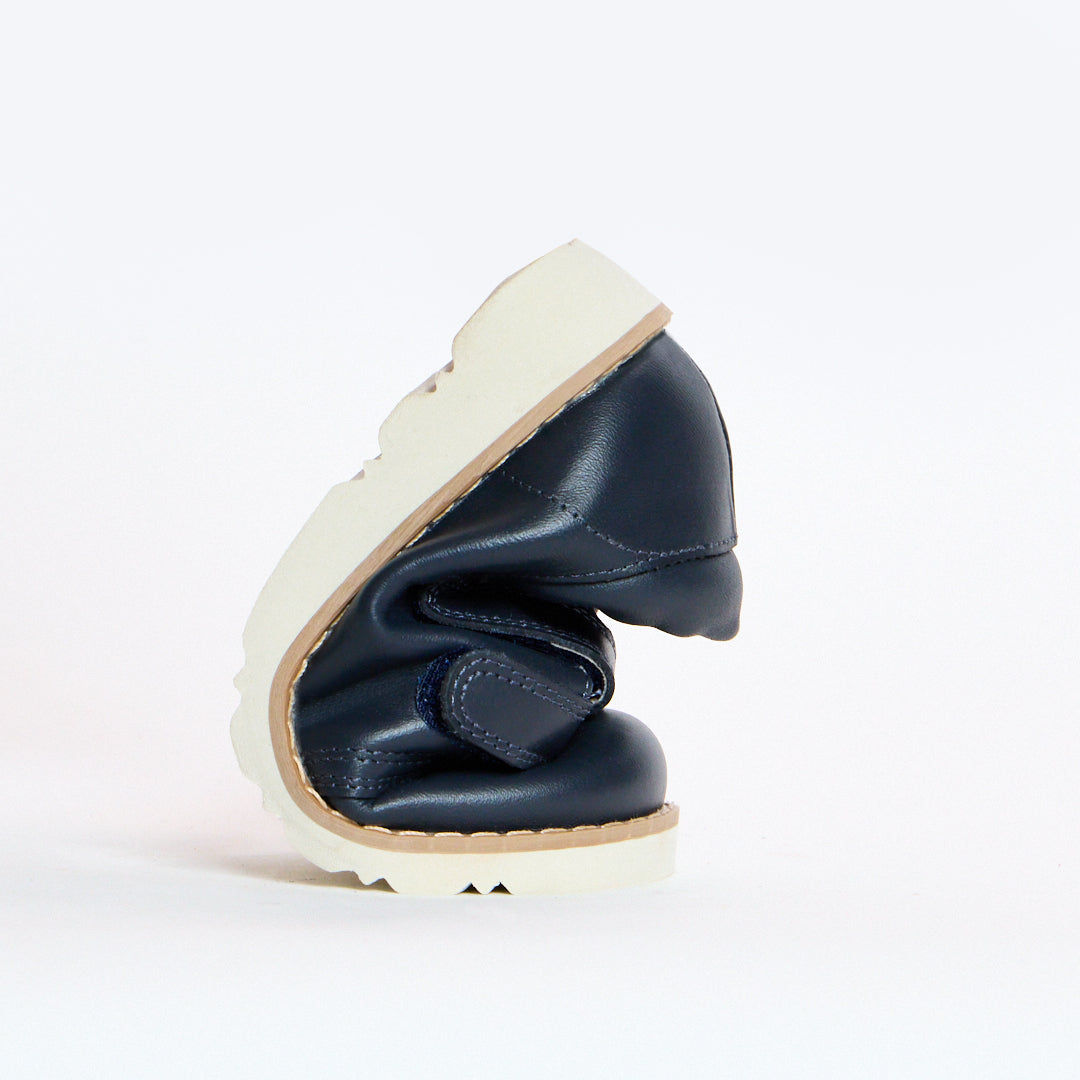 Comet Navy Leather Boys Kids Shoe