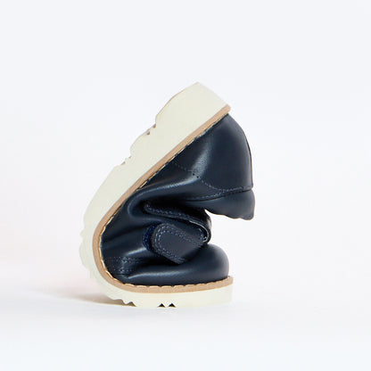 Comet Navy Leather Boys Kids Shoe