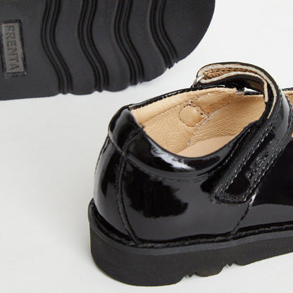 Aurora Black Patent Girls Kids Shoe
