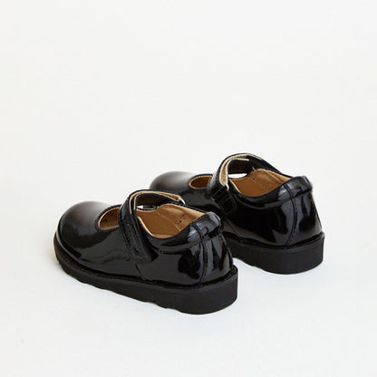 Aurora Black Patent Girls Kids Shoe