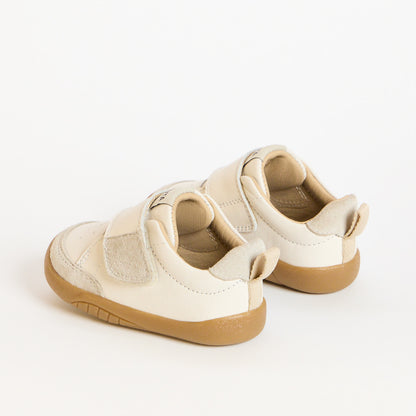 Elm White Leather Barefoot First Walker Trainer