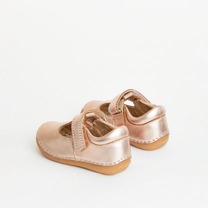 Atlas Rose Gold Metallic First Walker Shoe
