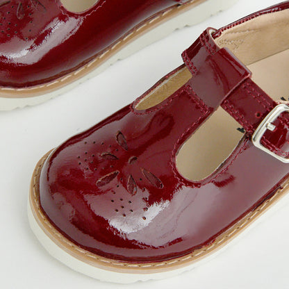 Luna Red Patent Girls Kids Shoe